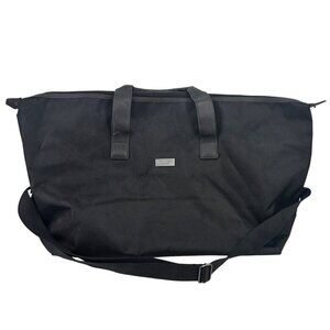 Jimmy Choo Parfums Weekender Large Tote Black Long Shoulder Strap Duffle Bag